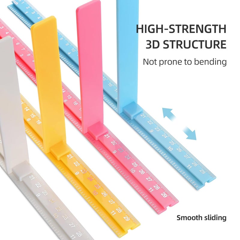 SNOPARD Store Growth Chart, Baby Height Chart,Spliced Height Ruler, Kids Height Measurement for Wall Sticker, Sliding Measuring Ruler for Nursery School Clinic with High Precision,79 inch (Pink) - Image 3